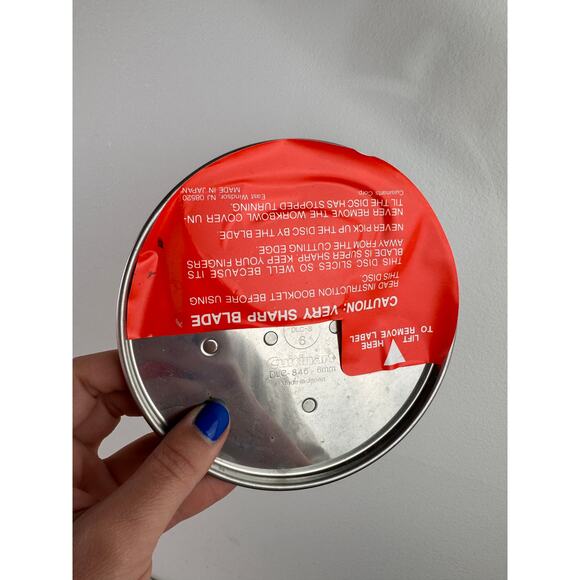 Cuisinart Food Processor Shredding Disc DLC-837TX, DLC-846TX, DLC-844TX Set of 5 - Picture 6 of 6